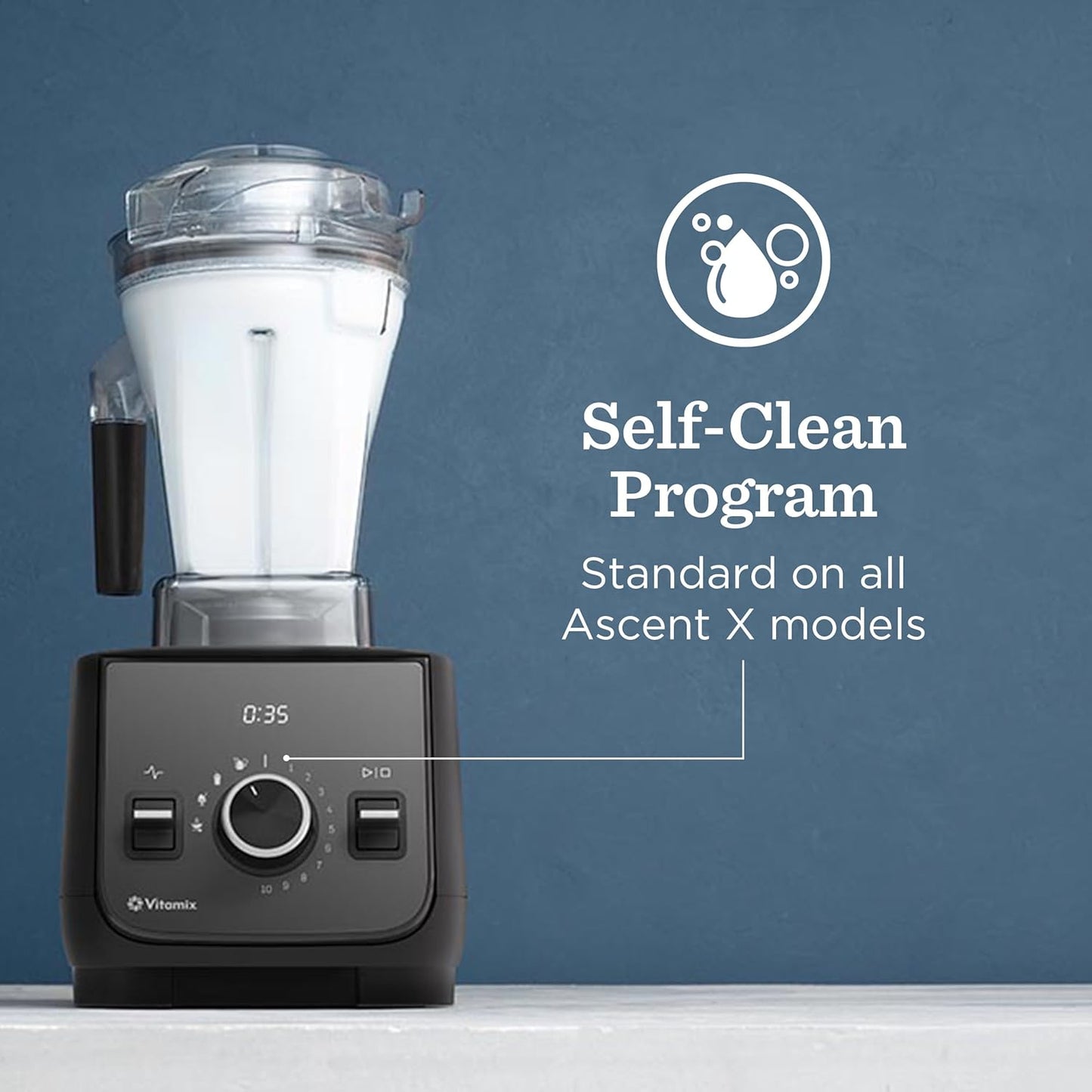 Vitamix Ascent X2 Blender, Professional-Grade, 3 Preset Blending Programs, 48-ounce Container, Self-Cleaning, Nano Gray