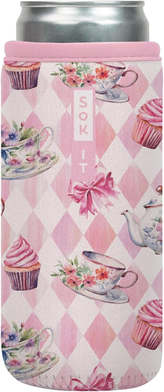 Sok It CanSok Sleeve for Beer & Soda Insulated Neoprene Cover (Wonderfully Sweet, 12oz Slim Can Sleeve)