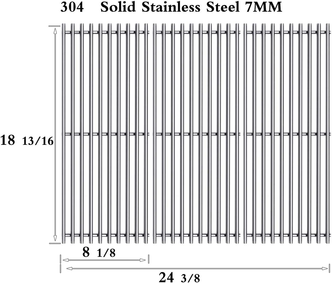 SN0811 (3-Pack) SA0811 (3-Pack) Replacement Parts for Kitchen Aid 720-0787D Heat Plate,Burner,Grates Gas Grill-griddles
