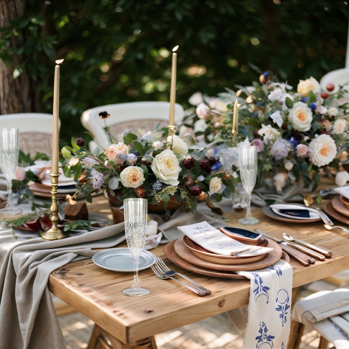 Plastic Champagne Flutes, 48PCS Transparent White Plastic Wine Glasses Goblets Shatterproof Reusable Champagne Flute for Weddings, Bachelor Parties, Toasting, and Events(48,Transparent)