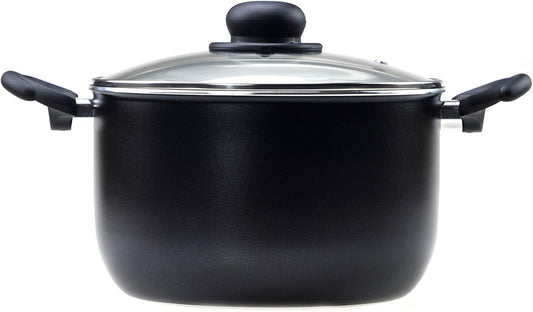 RAVELLI Italia Linea 30 Non Stick Stock Pot with Glass Lid (3.2 Quart)
