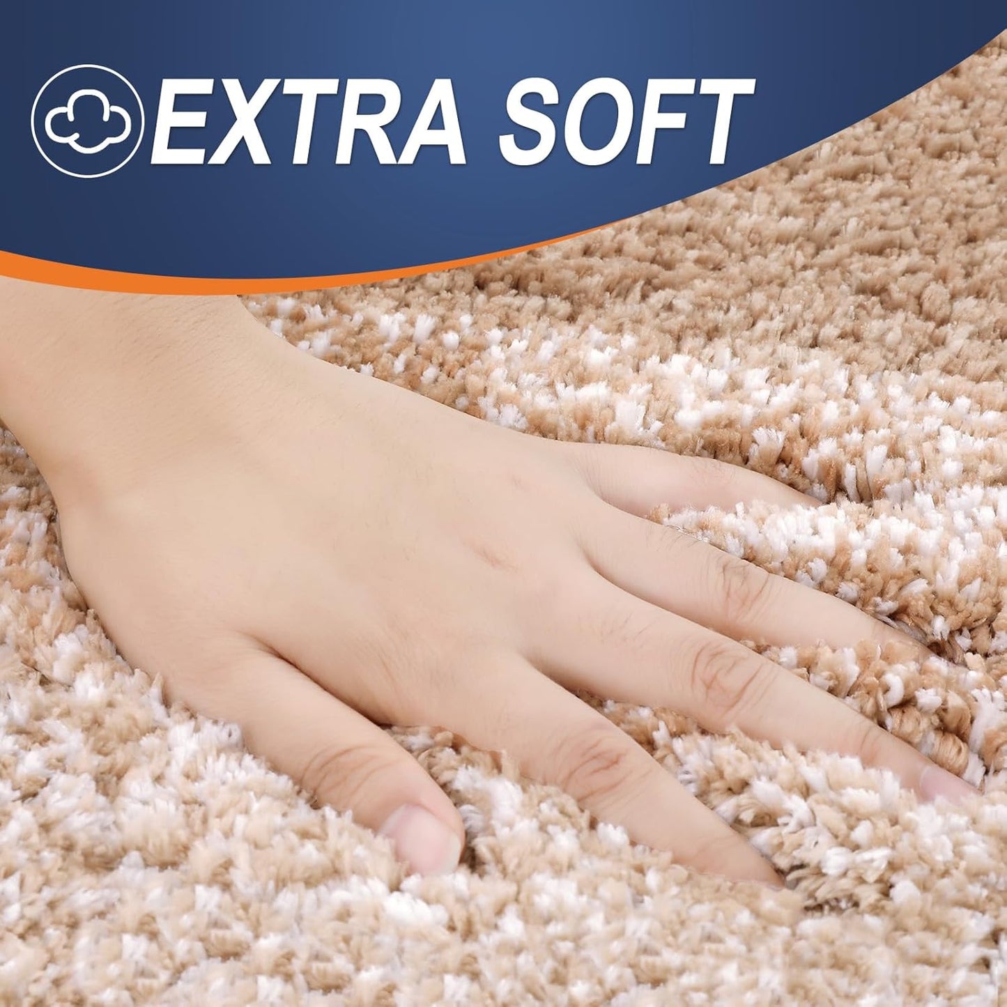 OLANLY Bathroom Runner Rugs 59x17, Extra Soft Absorbent Microfiber Bath Rugs, Rubber Backing, Quick Dry, Machine Washable Bath Mats for Bathroom Floor, Tub and Shower, Home Decor Accessories, Beige