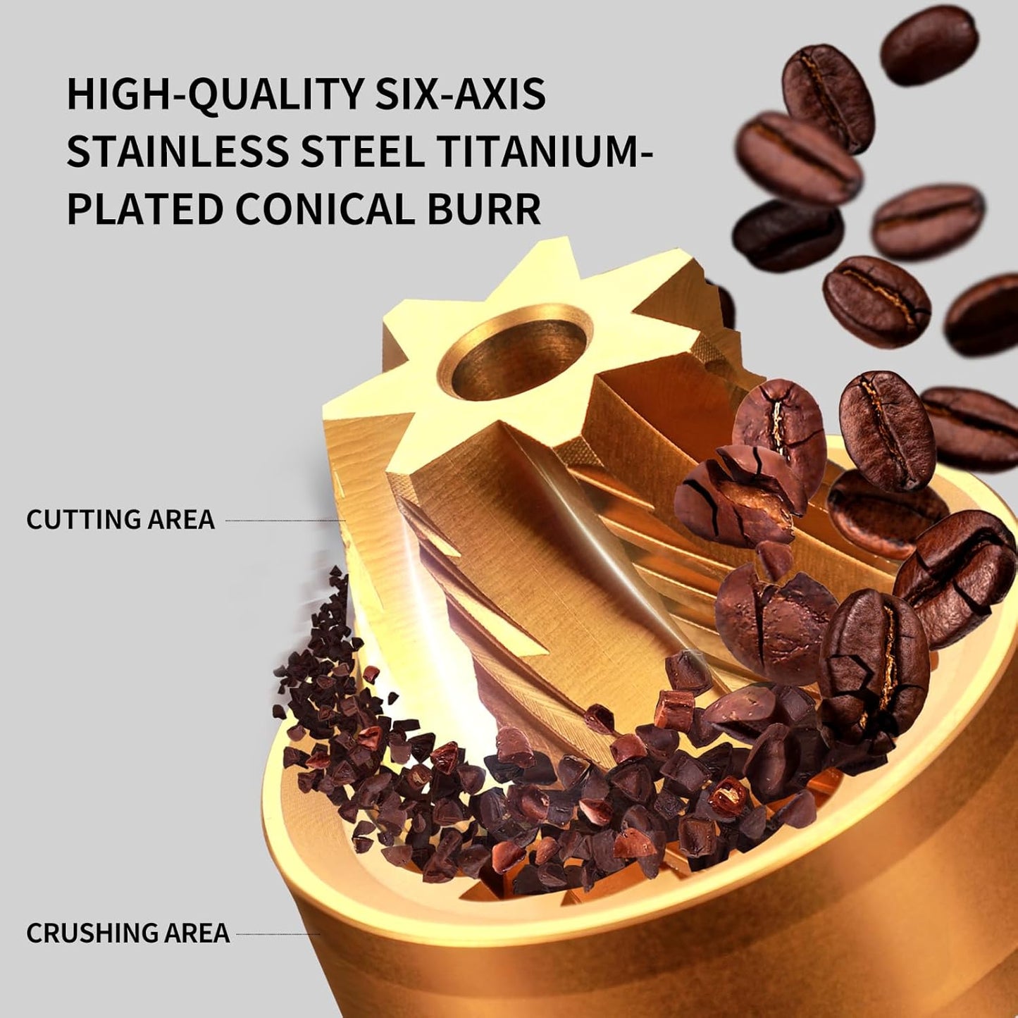 Z3 /Z3pro Coffee Bean Grinder, Hand Grinder with 6-Core CNC Stainless Steel Conical Burr,Double Bearing Positioning for Espresso,Pour Over,FrenchPress,Moka,Americano (Blue, Z3PRO)