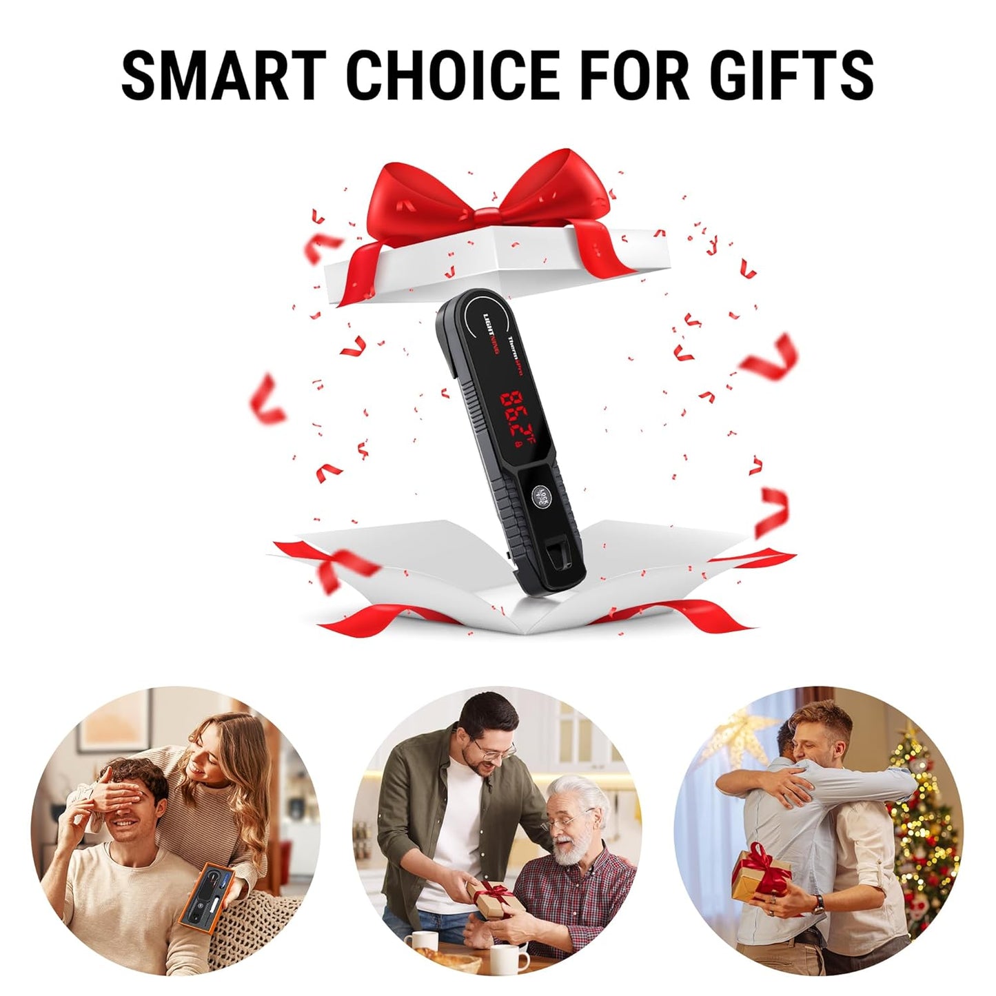 ThermoPro Lightning 1-Second Instant Read Meat Thermometer, Kitchen Food Thermometer with Auto Wake/Sleep/180° Rotating Display, Waterproof Cooking Thermometer for Oil Deep Fry Smoker BBQ Grill