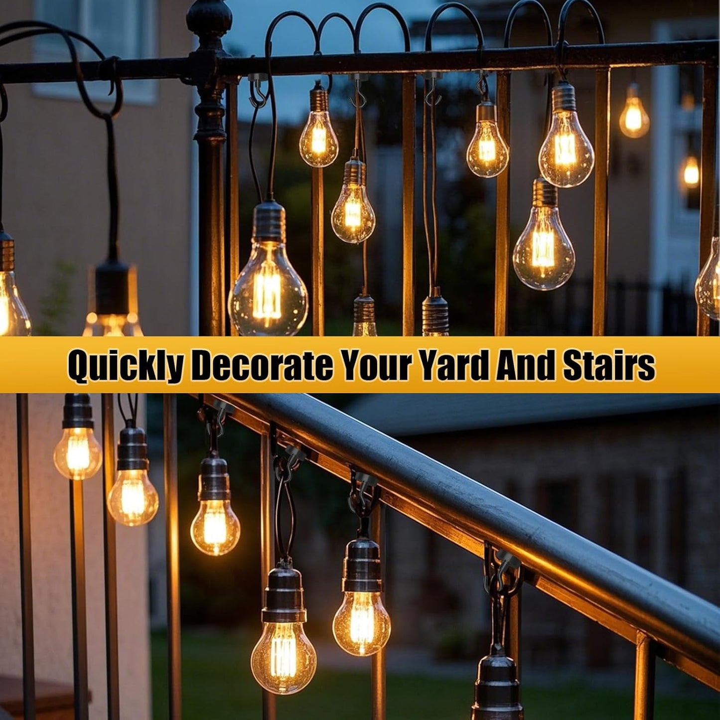 DIYMAG Outdoor Hooks for Hanging String Lights, Balck Magnetic Hooks Strong 80lbs+ Hanging Party Light Wall Cable 2025 Cruise Cabin Ship Essentials Heavy Duty Strong Magnets for Outside Grill 10PCS