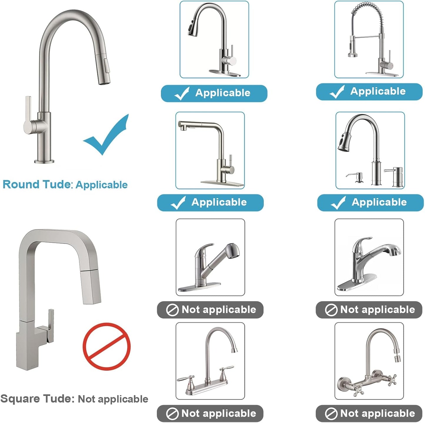 LONIN Sponge Holder Over Faucet Kitchen Sink Caddy Organizer, Stainless Steel Detachable Hanging Faucet Drain Rack for Bathroom, Scrubbers, Soap, (Black)