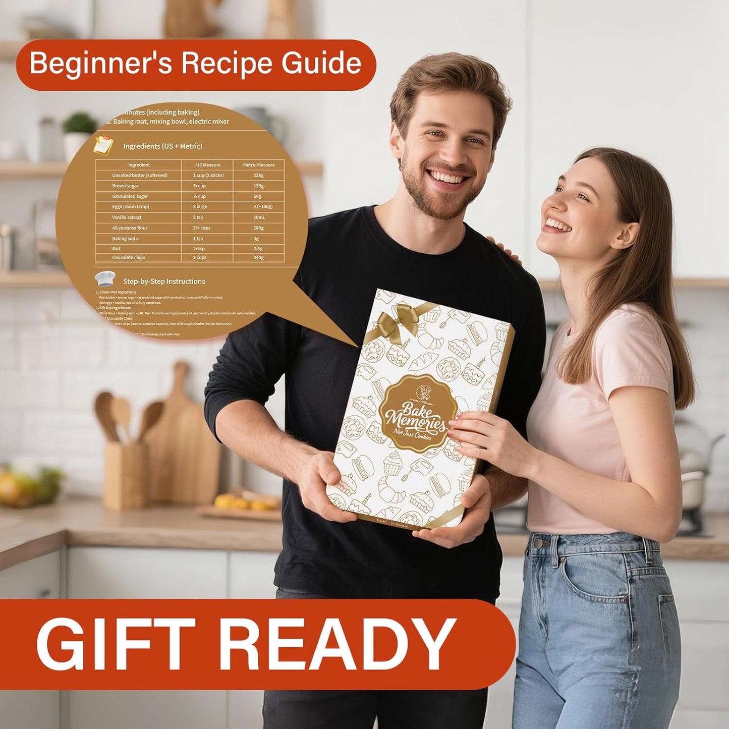 Non-Slip Silicone Baking Mat - 20x28 inch Extra Thick Pastry Mat with Measurements for Sourdough, Macarons, Bread, Pizza, Dough Rolling, Kneading, Oven Mat Heat Resistant to 480°F Gift for Baker