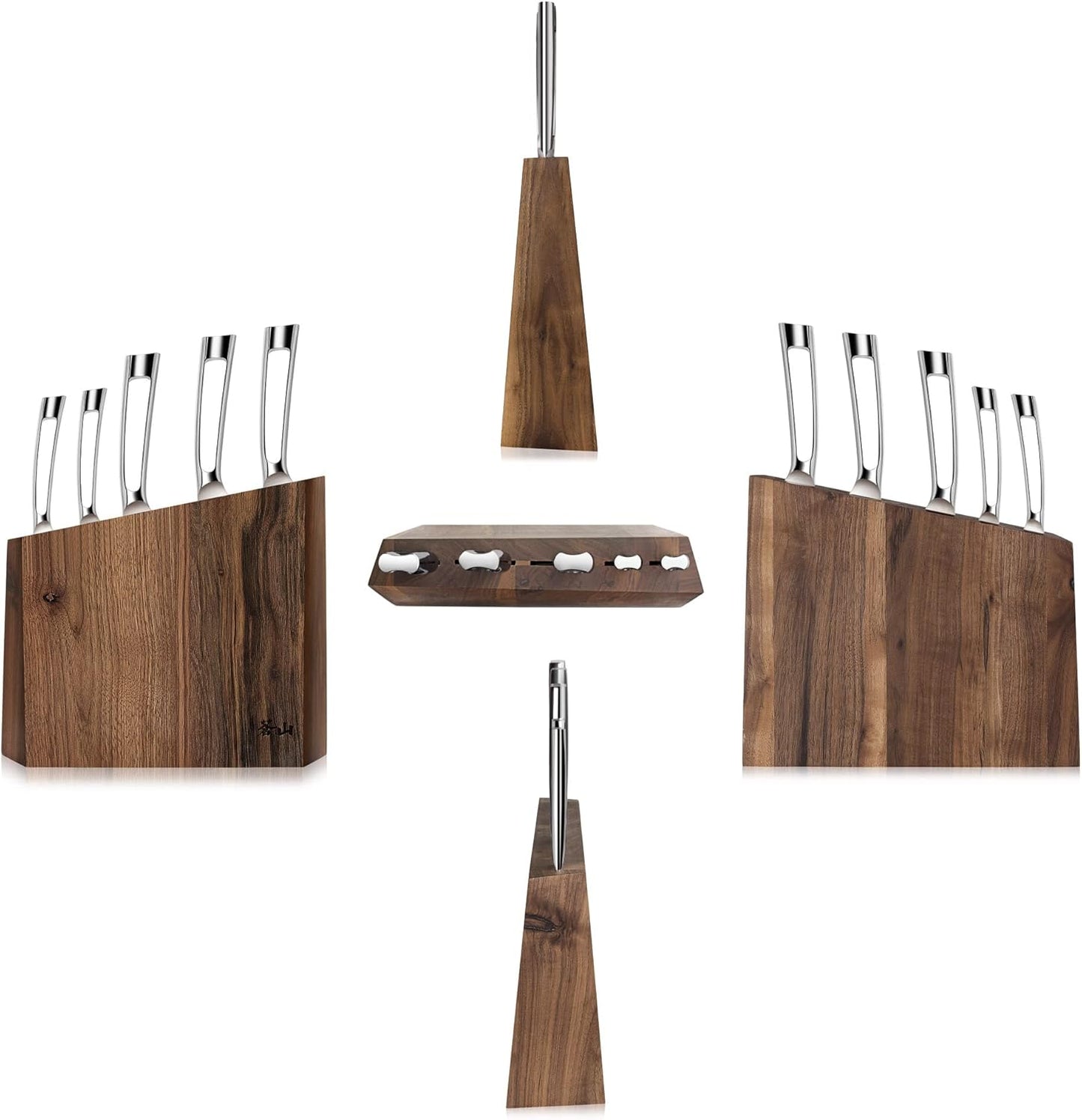 Cangshan N1 Series 6-Piece German Steel Forged Knife Block Set, Walnut Block