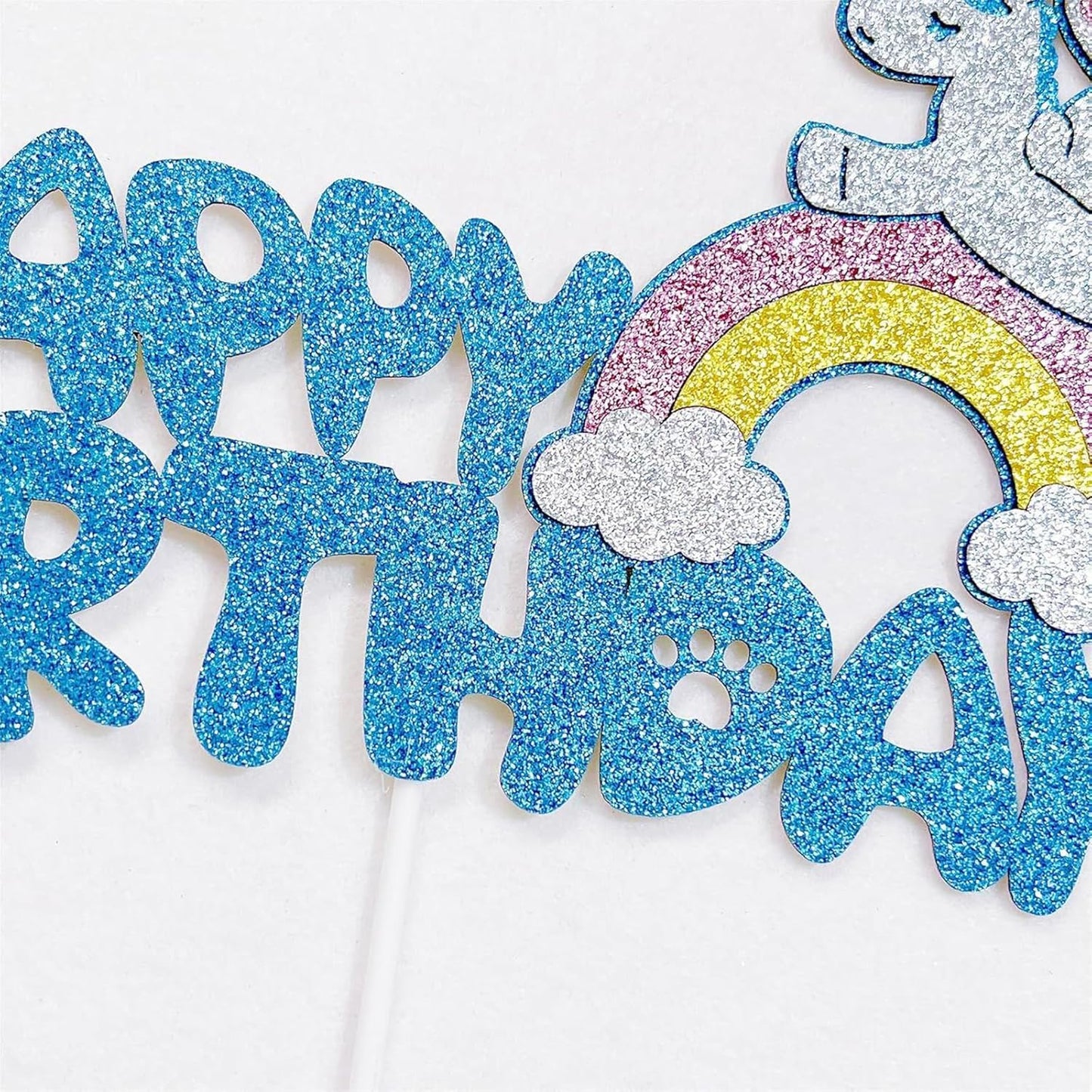 Cute Cake Decorations, Cake Topper, Cartoon Birthday Party Decorations (Blue)