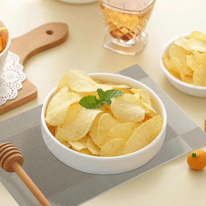 Silver Grey Placemats Set of 6-Durable PVC Vinyl Woven Place Mats for Dining Table Heat Resistant Non-Slip Washable Indoor/Outdoor Table Mats 12 x17 inch