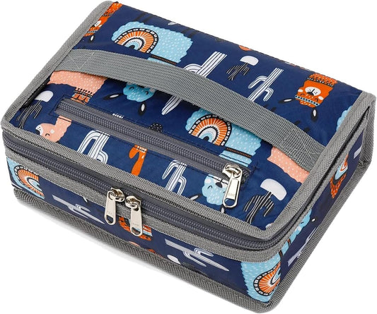 FlowFly Small Insulated Lunch box Portable Soft Bag Mini Cooler Thermal Meal Tote Kit with Handle for Work & School (Alpaca)