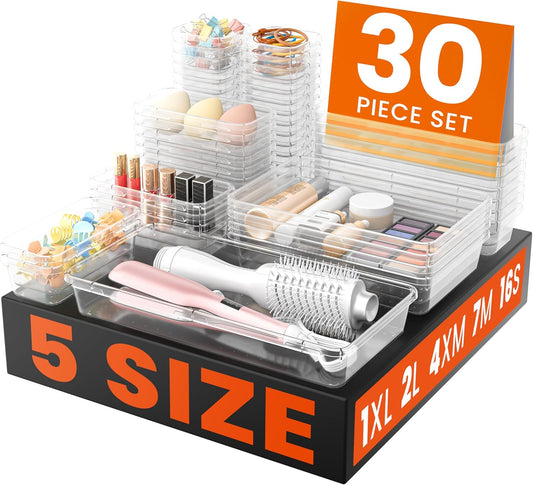 A-LuGei 【𝟯𝟬𝗣𝗰𝘀】【𝟱𝗦𝗶𝘇𝗲】 Drawer Organizer