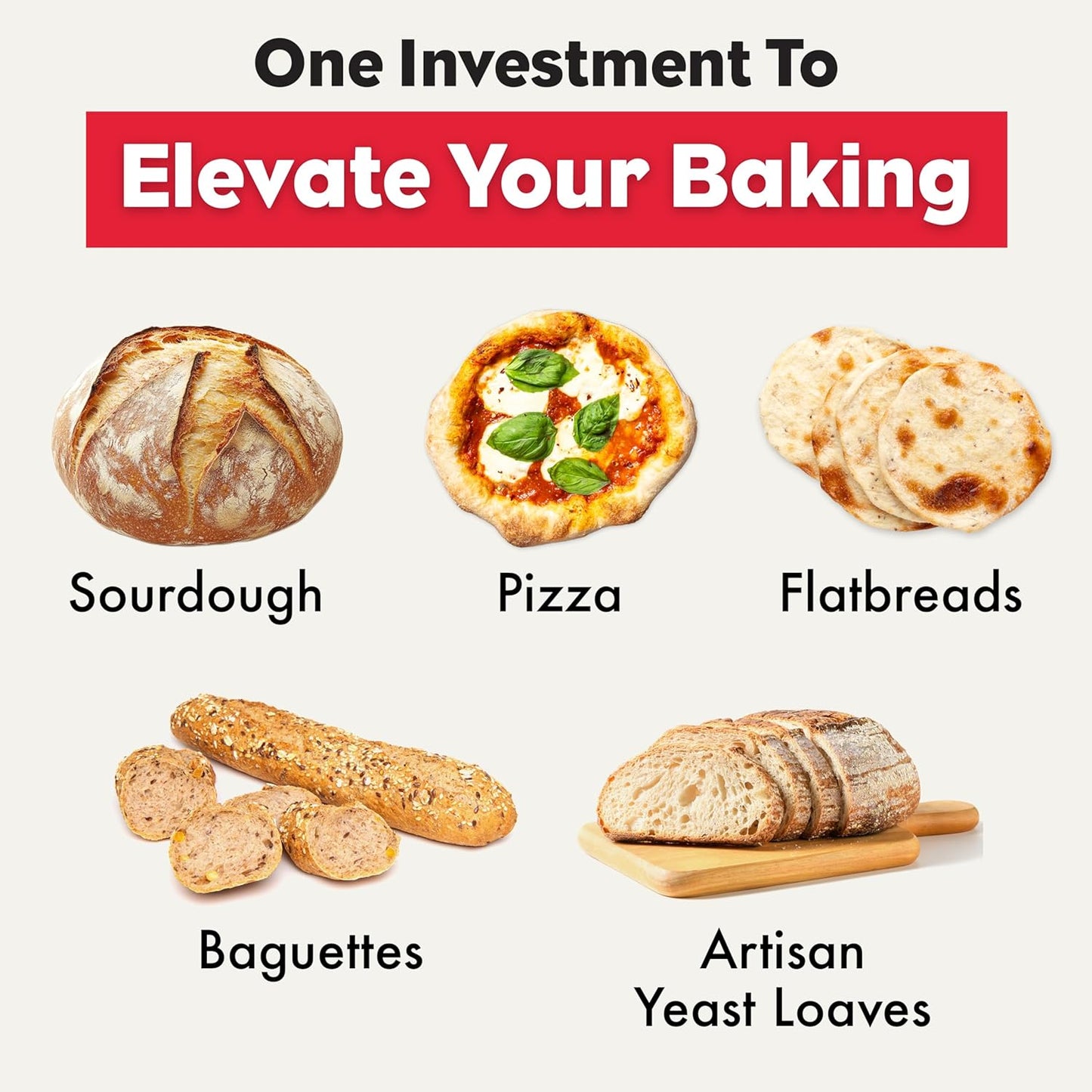 Brod & Taylor Bread Steel Max for Baking Bread & Cooking Pizza (14" x 14" x 0.15")