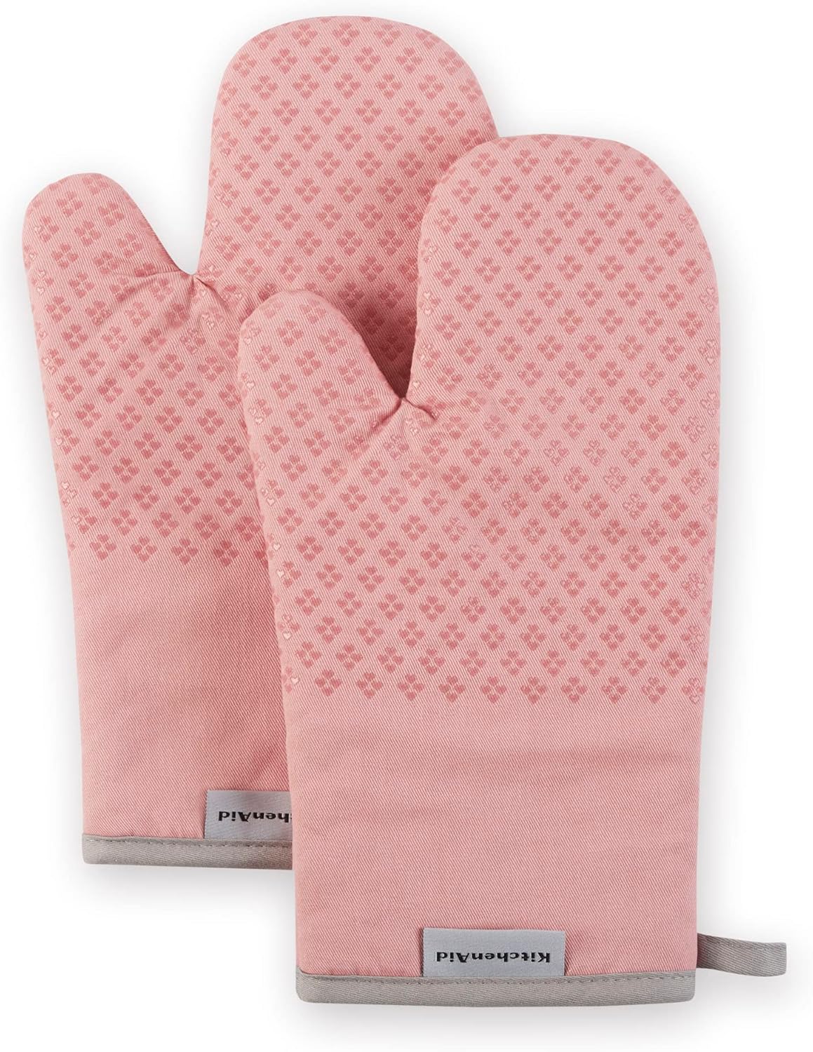 KitchenAid Asteroid Oven Mitt Set, Dried Rose 7"x12.5"