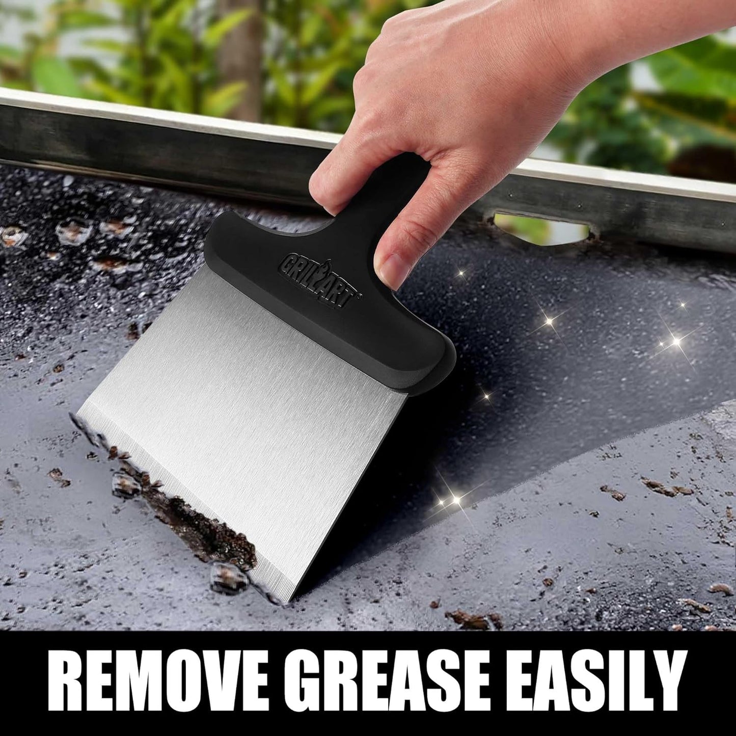 GRILLART Grill Scraper Griddle Cleaning Kit for Blackstone, Flat Top Grill Cleaning Kit (Griddle Scraper Only)