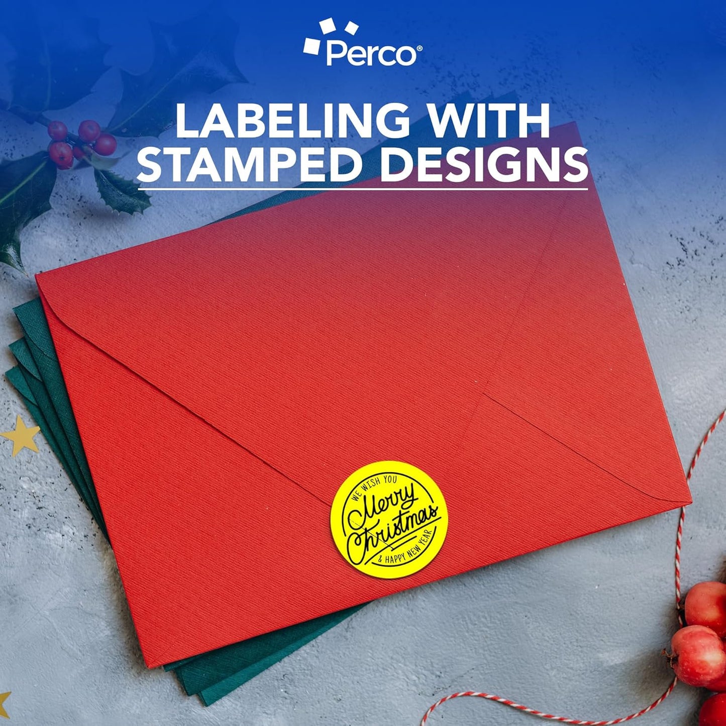 Perco Fluorescent Yellow 3-Inch Round Circle Dot Sticker Labels - Multi-Roll Pack (3 Rolls, 500 Labels Each) - Permanent Adhesive, Vibrant Colors, Strong Hold - Perforated for Easy Use - Made in USA