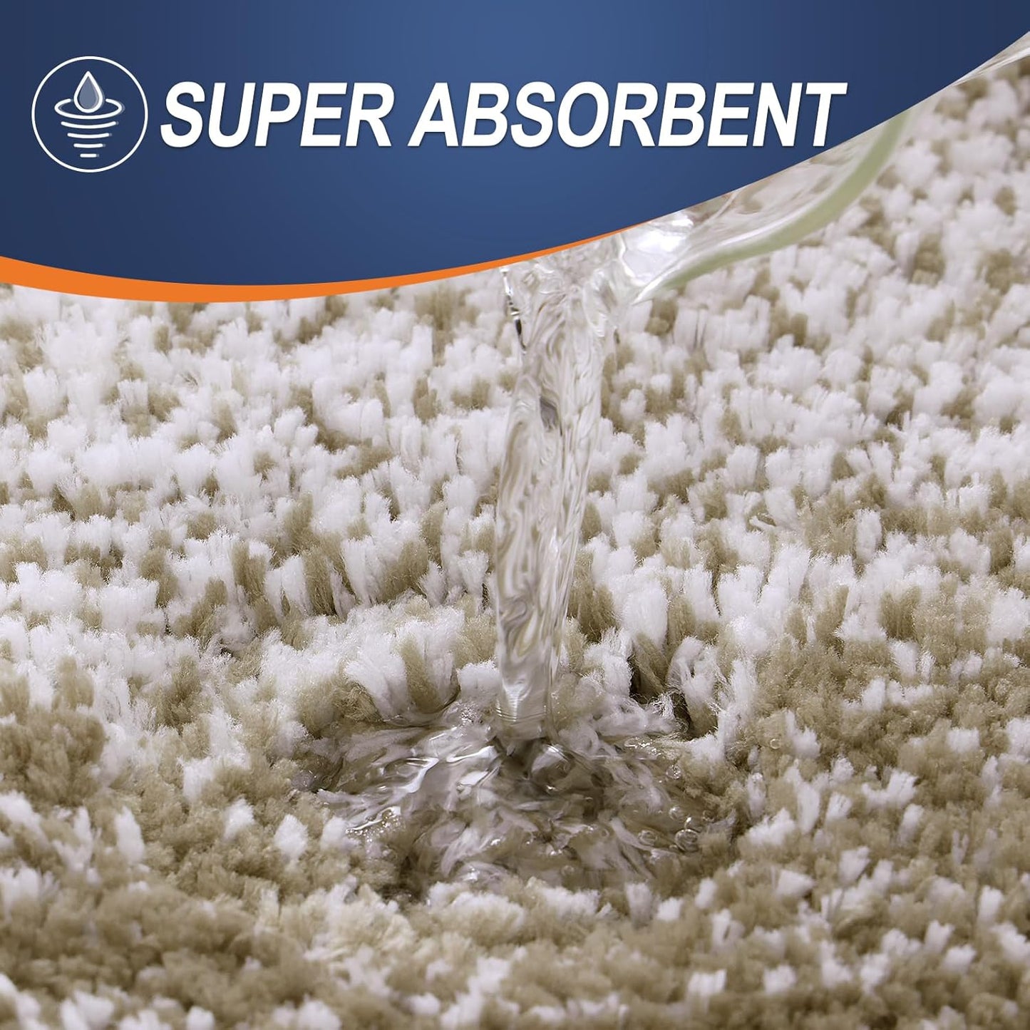 OLANLY Bathroom Runner Rugs 47x24, Extra Soft Absorbent Microfiber Bath Rugs, Rubber Backing, Quick Dry, Machine Washable Bath Mats for Bathroom Floor, Tub and Shower, Home Decor Accessories, Coffee