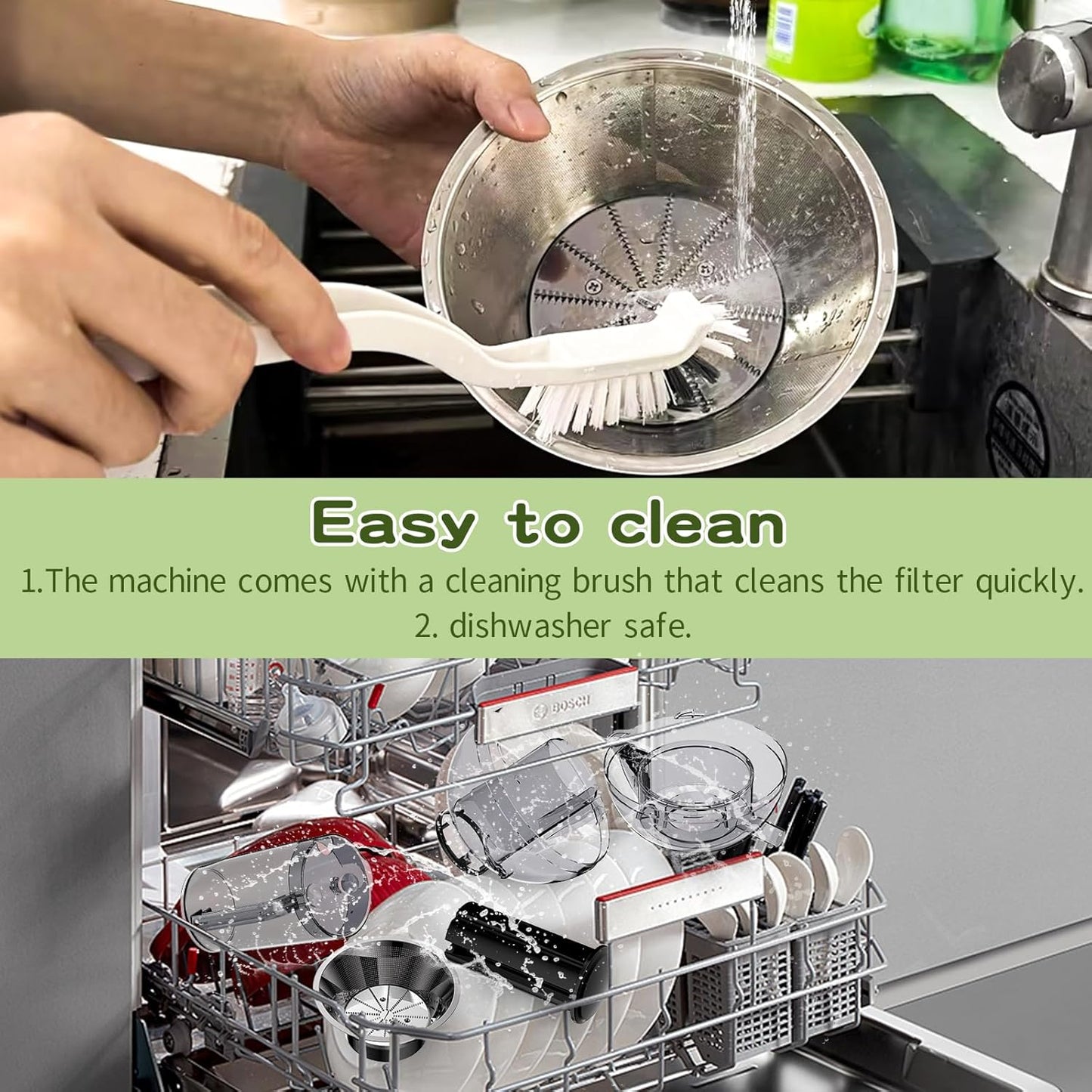 Juicer Maker,Vospeed Juicer Machines,750W juicer machines vegetable and fruit,With 3.5-Inch Wide-Mouth Feed Chute,Juice Extraction at Constant Temperature,With 1.2L Cup, BPA-Free,Easy to Clean (White)