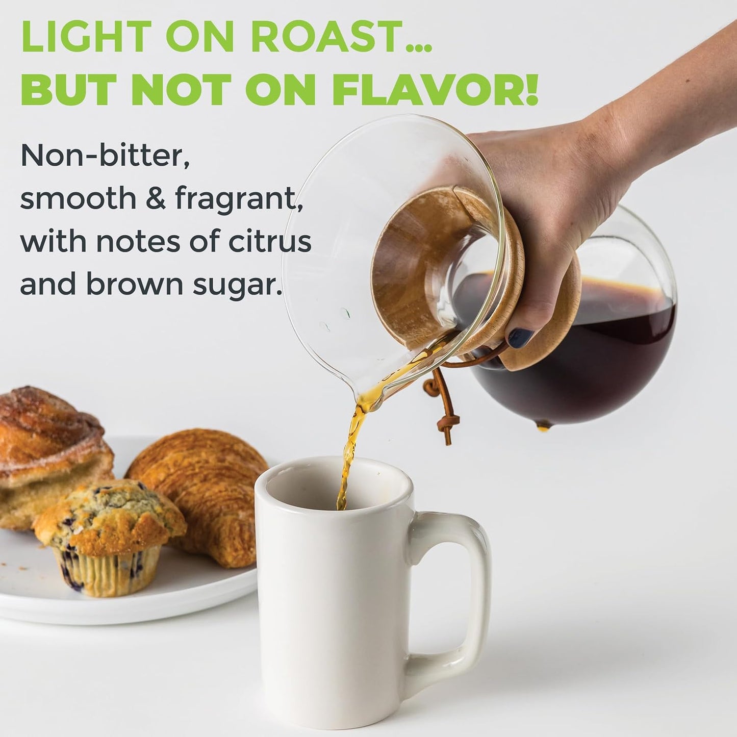 Wink Coffee Blonde Espresso, Light Roast Whole Bean Coffee, Single Origin Colombian Arabica Beans, 2.2 lb, Small-Batch, Smooth, Sustainably Sourced