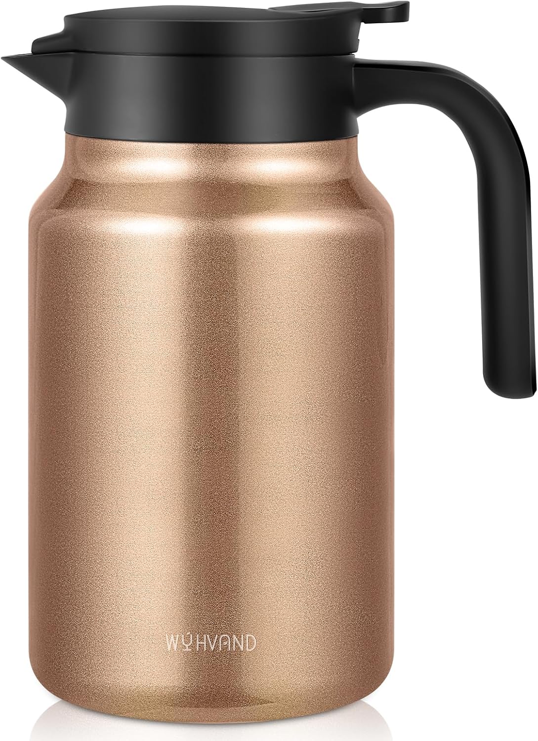 51Oz Thermal Coffee Carafes For Keeping Hot/Cold, Stainless Steel Coffee Carafe, Dustproof Insulated Water Carafe for Party/Home, Copper