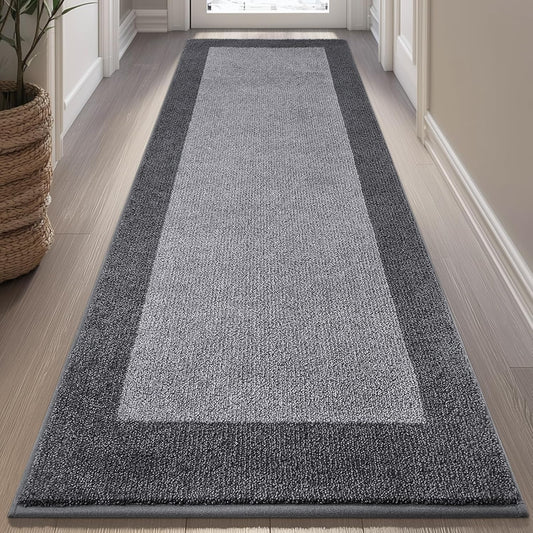 Machine Washable Kitchen Rug 32" x 72", Non Slip Indoor Door Rug, Absorbent Entrance Runner Rug for Bedroom, Hallway, Bathroom, Floor (Roll Packing)