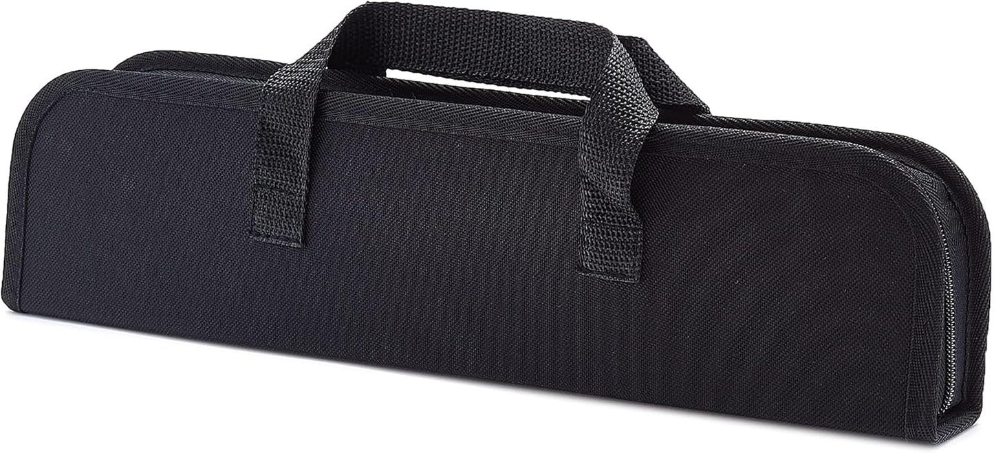 Amazon Basics 4-Piece Stainless Steel Barbeque Grilling Tool Set with Carry Bag