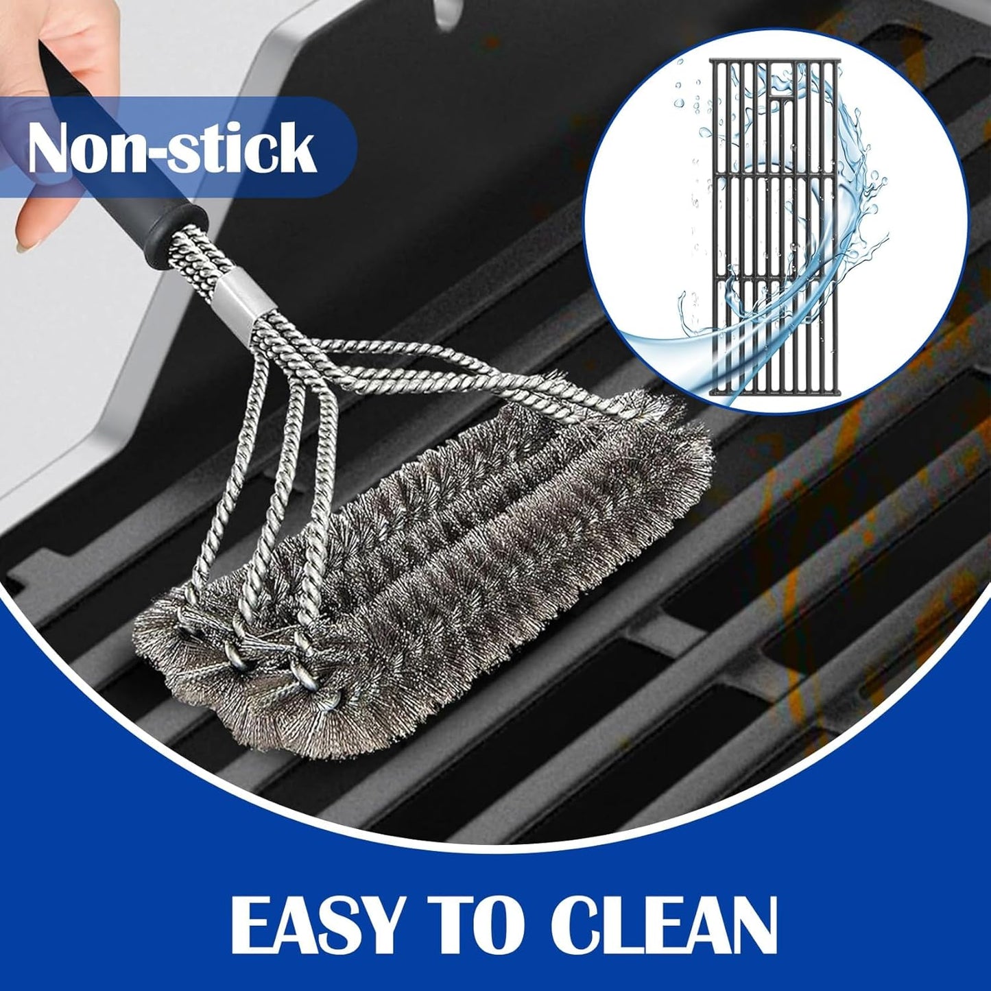 SafBbcue Grates for Bull 5 Burner Grill Replacement Parts Bull Brahma 57568 57569 57568CE 57568AGA 57569CE 57569AGA Lion Premium 90000 L90000 Grill Parts Cast Iron