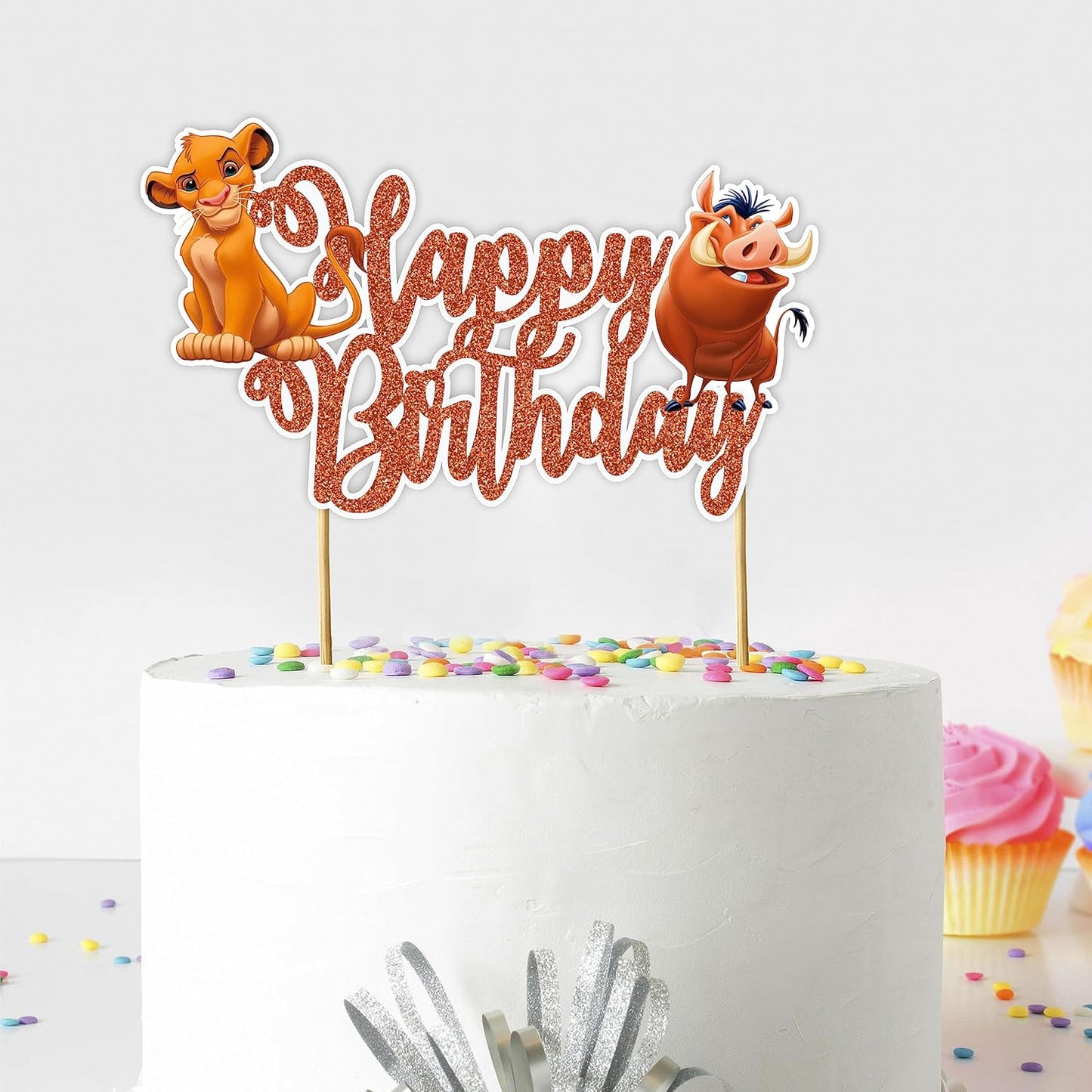 Seyal® The Lion Kng Happy Birthday Cake Topper
