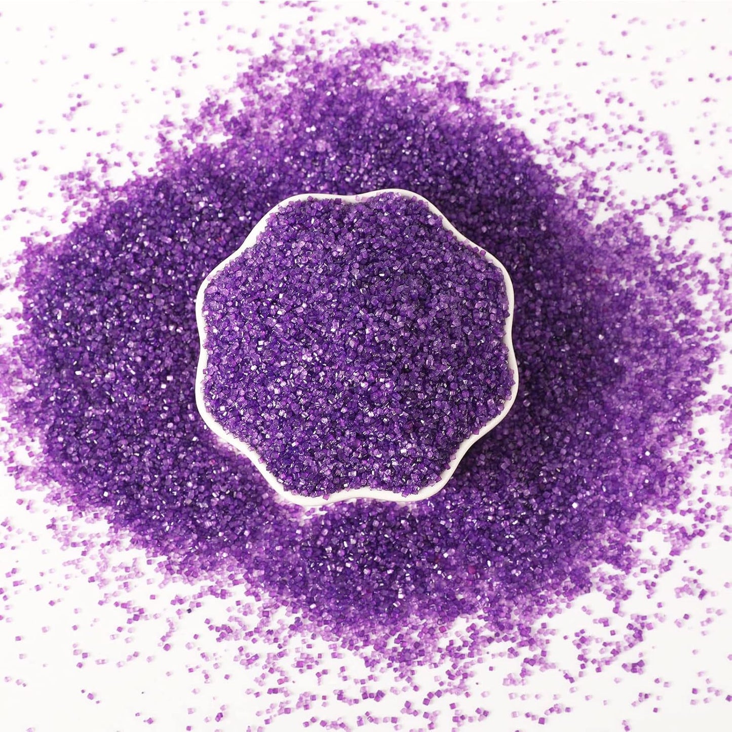 Kasvan Purple Sanding Sugar Sprinkles - Edible Sugar Crystals, Baking Cake Decorations, Ice Cream Toppings cupcake Decorating, Wedding Party Chirstmas Supplies, 85g/3.2oz