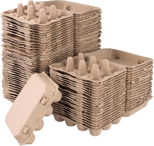 60 Pack 12 Count Quail Egg Cartons, Paper Pulp Quail Egg Holders, Bulk Quail Egg Container Boxes for Storage Quail Egg for Market, Family, Refrigerator, Farm