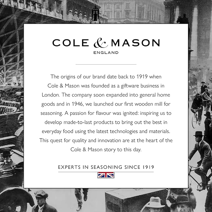 Cole & Mason Derwent Salt and Pepper Grinder Set - Refillable Salt & Pepper Grinder Set with Gourmet Precision Mechanisms - Kitchen Accessories for Cooking - Gift Set, Copper