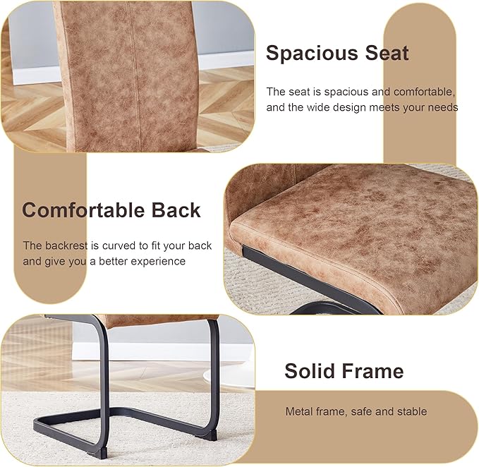 32" Round Dining Table Set for 2, Indoor Bistro Table and Chairs Set of 2, Breakfast Table Set with Leather Upholstered Chairs, Ideal for Apartment,Kitchen, Office, Save Space(Black)