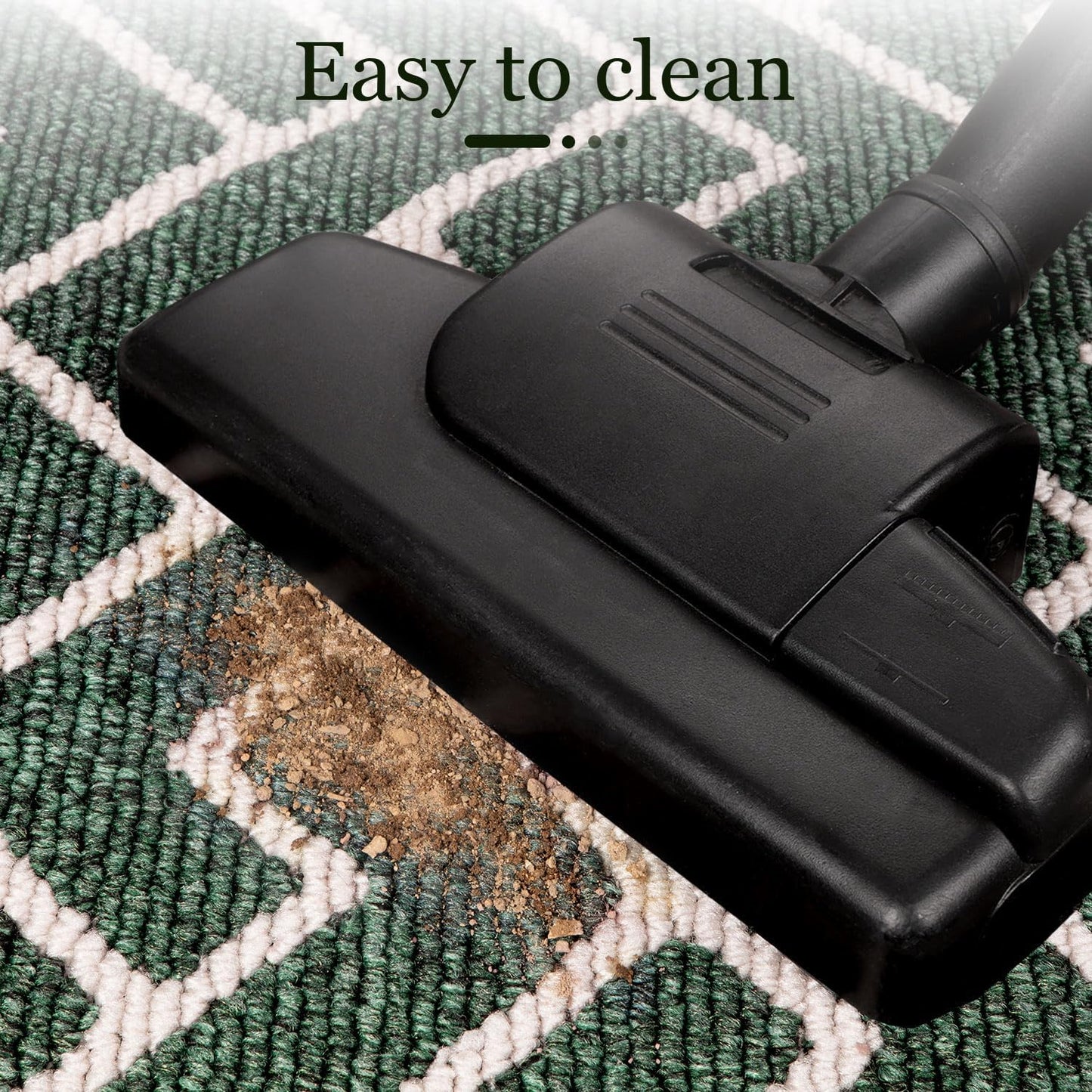 hicorfe Kitchen Rugs and Mats Sets,Super Absorbent Polypropylene Non-Slip Rug,Soft Comfort Floor Mat,Washable for Kitchen,Hallway,Office,Sink,Laundry(20" x 31.5",Dark Green)