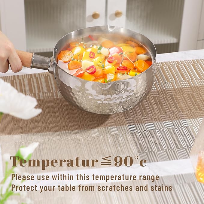 roddyricch Champagne Table mats,Washable placemats,Durable PVC Vinyl Woven Place Mats for Dining Table,Heat Resistant Non-Slip Indoor/Outdoor(6pcs Placemats+1pcs Table Runner)