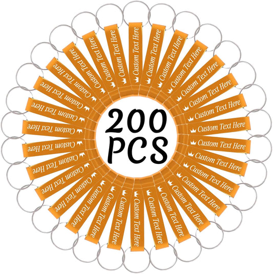 200PCS Personalized Bottle Opener Keychain Bulk Custom Beer Bottle Opener with Logo Text Engraved Wedding Bottle Opener Favors Customized Gifts for Guests Baby Shower Birthday Party-Gold