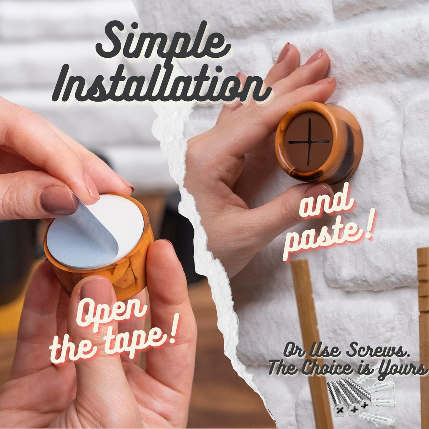 HEFA Towel Hooks - 8 Pack Eco (Helloween Orange) - Multi-Purpose Hooks for Hand, Dish, and Kitchen Towels - Kitchen Organization Gadgets