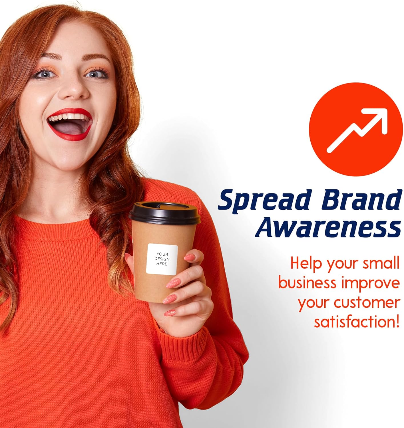 5-1000 Custom Vinyl Stickers - Upload Your own Image, Text, Design, Logo - Personalized Logo Labels for Handmade, Packaging, Bottle, Jars, Candle, Brand Stickers (White, 1.5x1.5 Square)