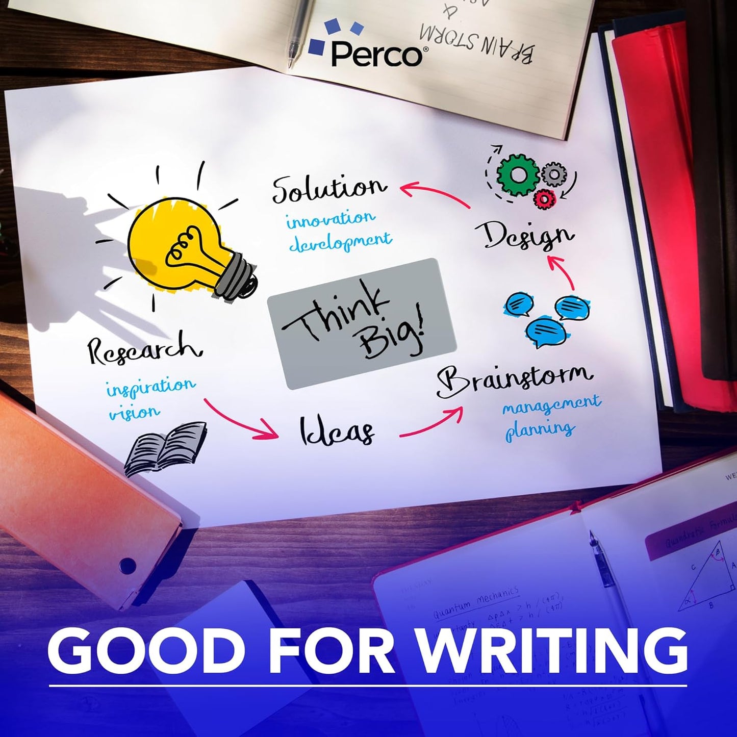 Perco Grey Labels 3x5 Inch 500 Stickers/Roll with Easy Peel Perforation and Strong Adhesion for Inventory Management, Color Coding, Moving Boxes, Retail, Organizing & Crafts – Made in USA