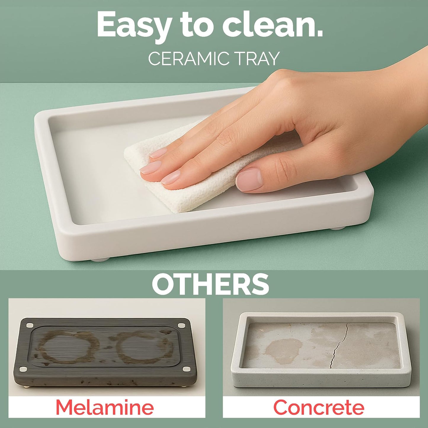 Vine Creations Amber Glass Soap Dispenser Set, Kitchen Soap Dispenser Set with Ceramic Tray, 16 oz Dish Soap and Hand Soap Dispensers with Stainless Steel Pump Decor (Amber Bottle/Brushed Brass)