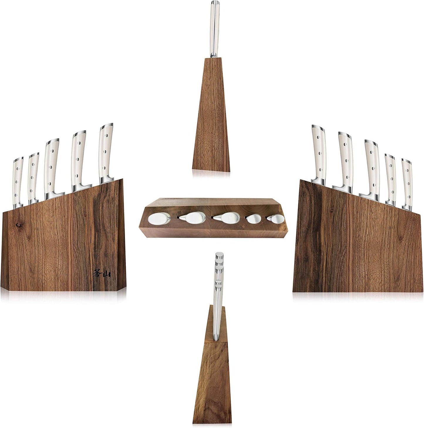 Cangshan S1 Series 59663 6-Piece German Steel Forged Knife Set, Walnut