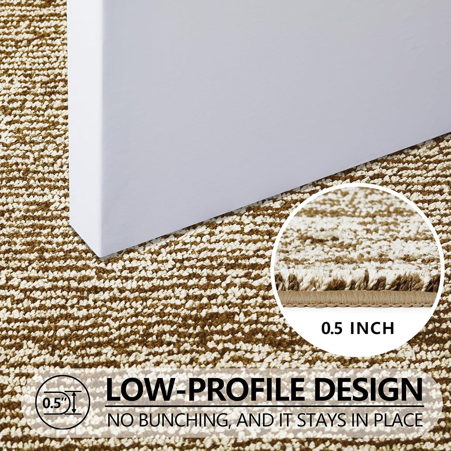 REFETONE Indoor Doormat, Front Door Mat 36"x59" Absorbent Rubber Backing Non Slip Back Door Mats, Washable Low-Profile Inside Floor Mat Door Rugs for Entryway, Resist Dirt Mud Mat for Dogs, Coffee