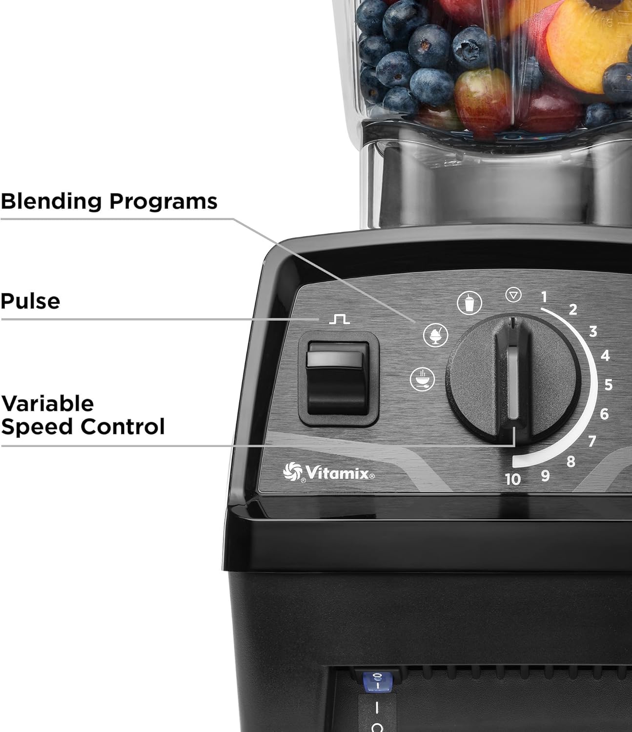 Vitamix Explorian Professional Grade Blender, 3 Presets: Smoothie, Frozen Dessert and Hot Soup, 64oz Pitcher, Black (Renewed Premium)