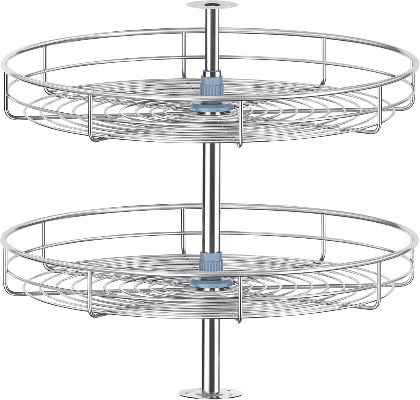 20" Lazy Susan Turntable for Cabinet - Corner Cabinet Organizer for Kitchen, Full Circle Corner Cabinet Lazy Susan Replacement Shelves Rotating Rack for Corner Base
