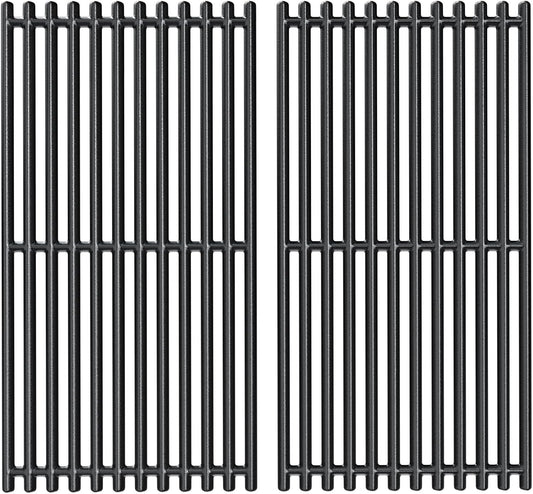 Uniflasy 17 x 8 3/4 Cast Iron Cooking Grate fits CharBroil Commercial 463644220 463632320 463642316 463245518 463630021 G369-0030-W2 2Burner Grill Replacement Part Grid for Nexgrill 720-0864M 720-0864