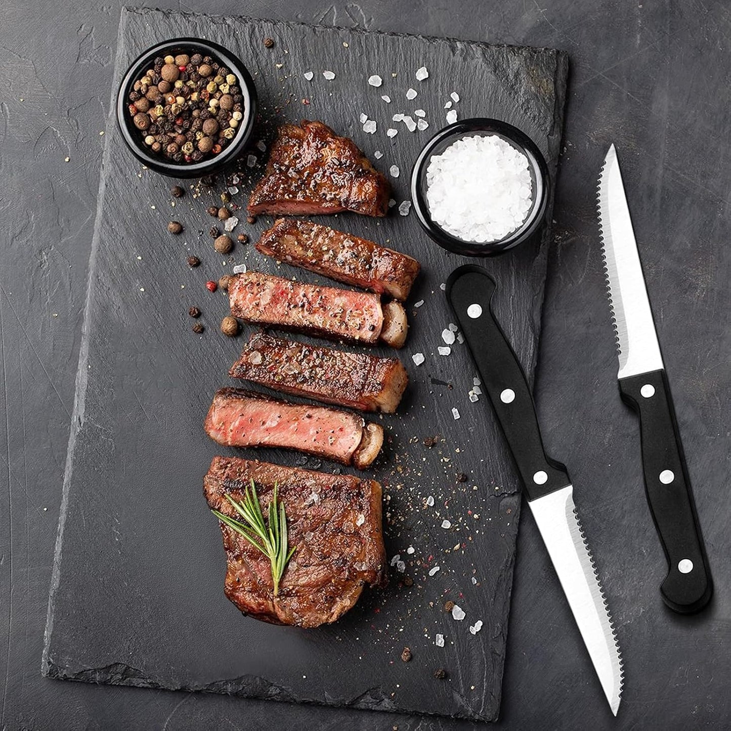 Wildone 72-Piece Silverware Set with Steak Knives, Stainless Steel Flatware Cutlery Set Service for 12, Tableware Eating Utensils Include Knives/Forks/Spoons, Mirror Polished, Dishwasher Safe