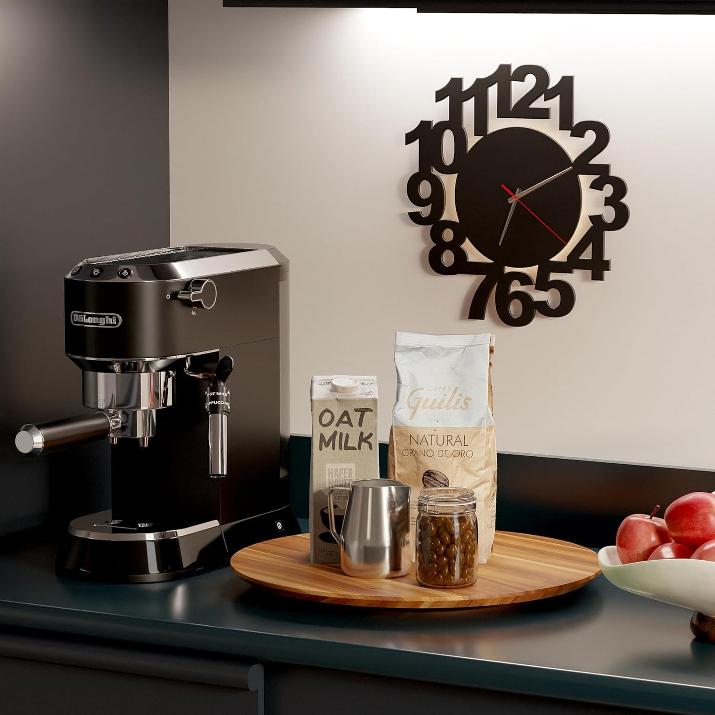 16" Acacia Wood Lazy Susan for Table Top - Wooden Turntable Serving Tray for Charcuterie Boards Cheese Board - Extra Large Round Lazy Susan Organizer - Kitchen Revolution for Countertop