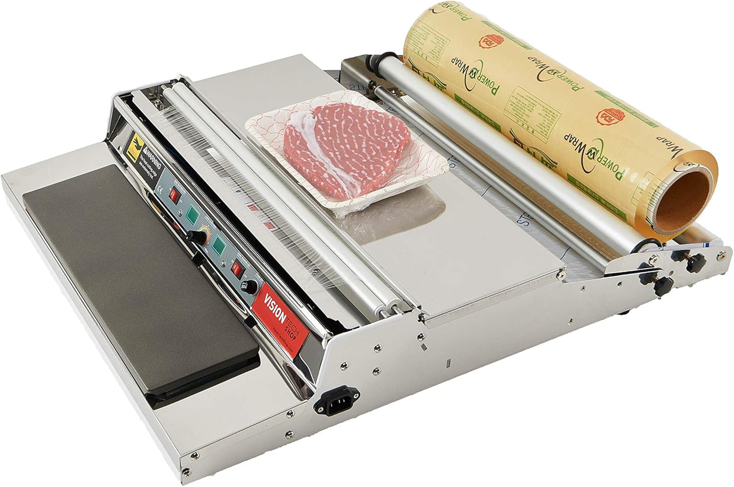 VisionTechShop VTH-500, 20 Inch / 500 mm Hand Wrapping Machine Film Wrapper for Food Packaging, Large Tray, MADE IN KOREA