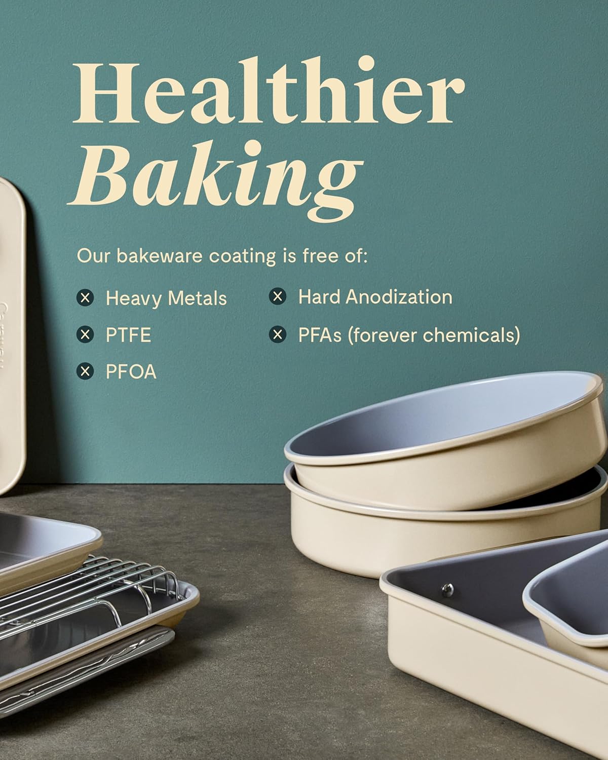 Caraway Non-Stick Ceramic 12-Cup Muffin Pan - Naturally Slick Ceramic Coating - Non-Toxic, PTFE & PFOA Free - Perfect for Cupcakes, Muffins, and More - Gray