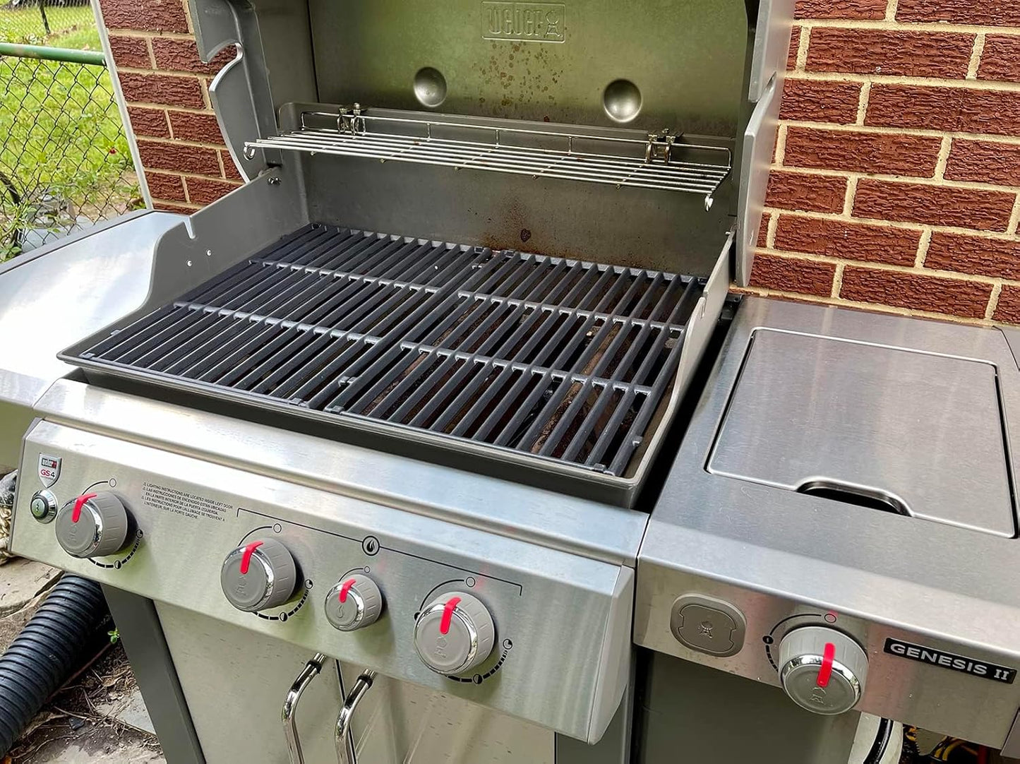 66095 Genesis II GS4 Grill Grates for Weber 3 Burner Genesis 2 GS4 Grill Replacement Parts Weber Genesis II/II LX 300 SER II E310 E315 Accessories 66805 66802 Genesis 300 (2022 YRS) Cast Iron 18.8''L