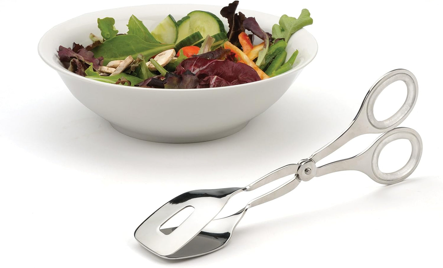 RSVP Endurance Serving Collection Kitchen Tongs, Large, Stainless Steel